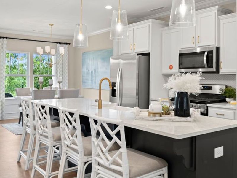 Representative furnished interior of a home built from the Preston by True Homes in Edgewater - The Cottages, Lancaster (Image 4).