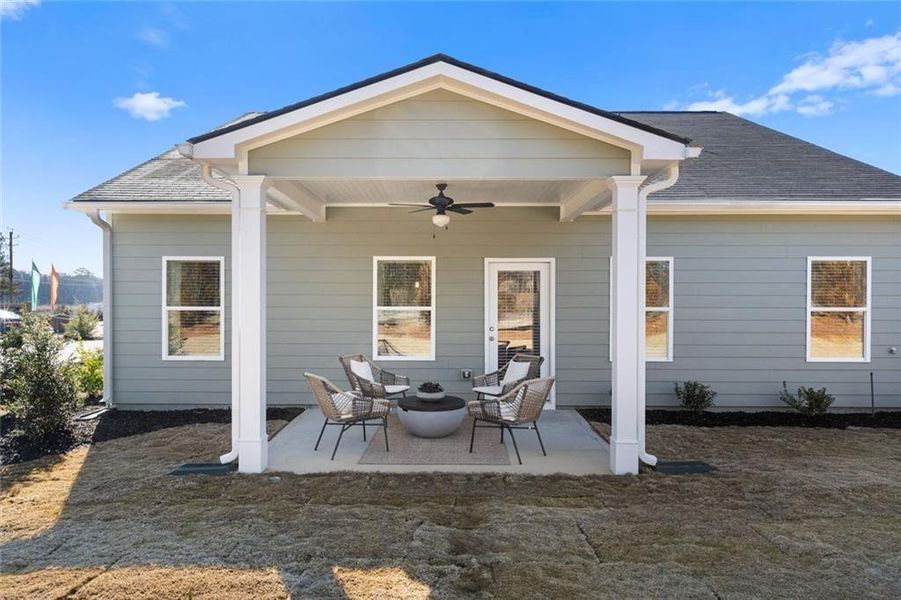 Exterior details and patio area of a home in Sycamore Crest, Calhoun (Image 2). Exterior details and patio area of a home in Sycamore Crest, Calhoun (Image 2).
