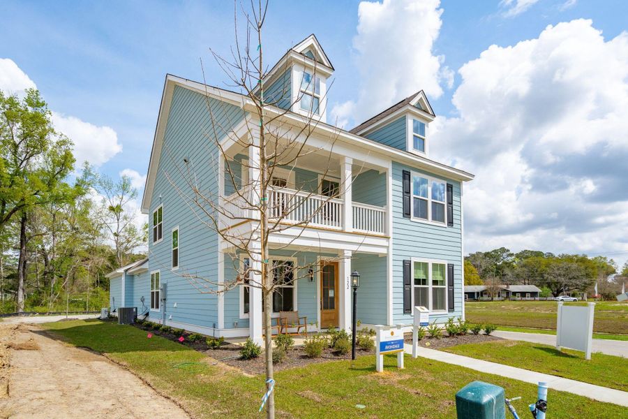 Exterior details and patio area of a home in Sweetgrass Station, Summerville (Image 3). Exterior details and patio area of a home in Sweetgrass Station, Summerville (Image 3).