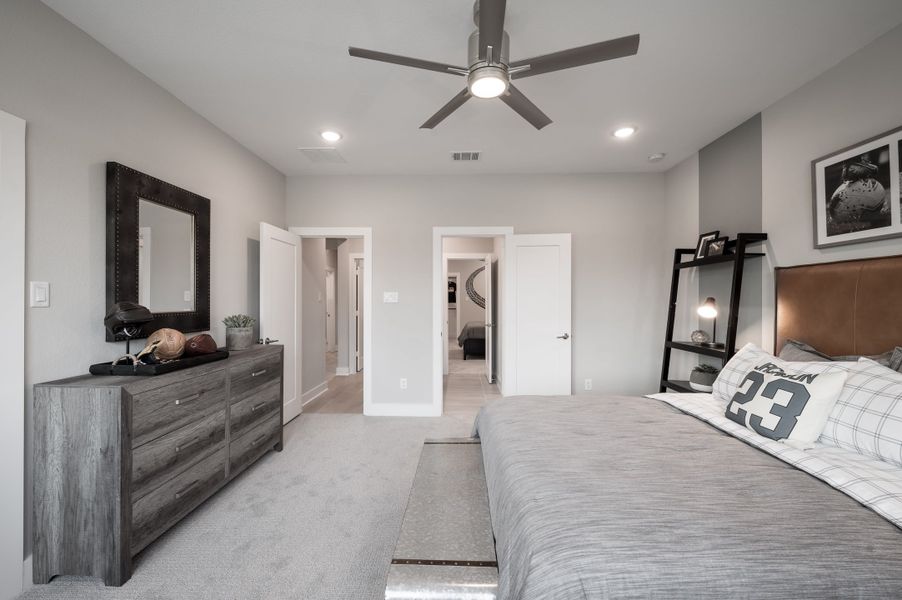 Representative furnished interior of a home built from the Snyder by Tri Pointe Homes in Harvest Green, Richmond (Image 53).