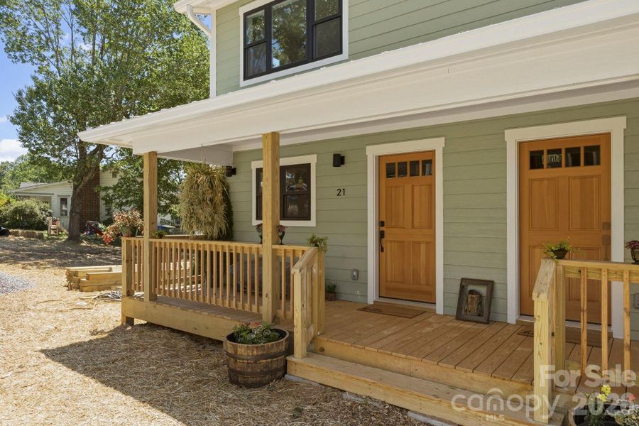 Exterior details and patio area of a home in , Asheville (Image 17). Exterior details and patio area of a home in , Asheville (Image 17).