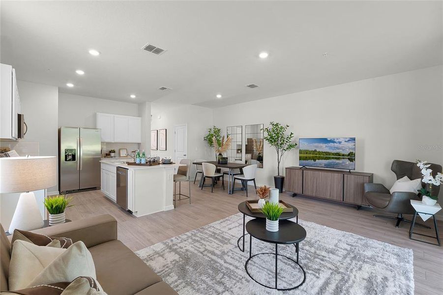 Furnished interior view inside a new home in Nona West, Orlando (Image 21). Furnished interior view inside a new home in Nona West, Orlando (Image 21).