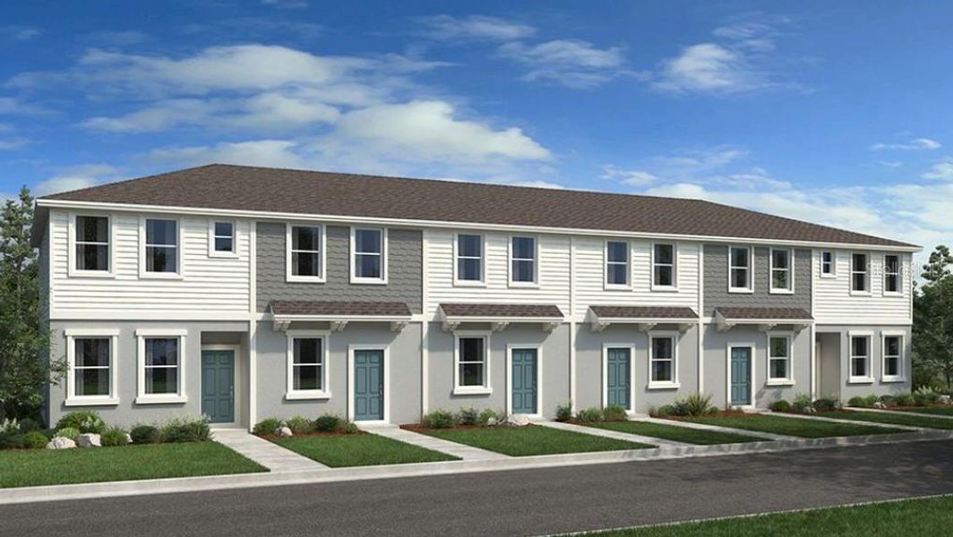 Front exterior of a new home in , Sarasota, FL, highlighting curb appeal (Image 1).