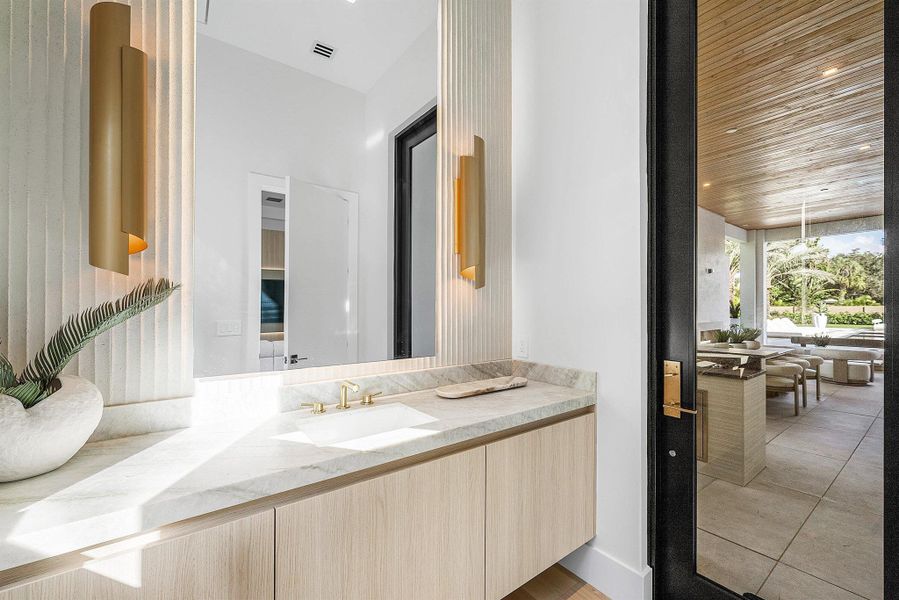 Furnished interior view inside a new home in , Delray Beach (Image 41).