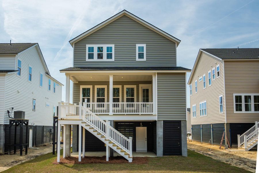 Exterior details and patio area of a home in Heron's Walk at Summers Corner, Summerville (Image 2).