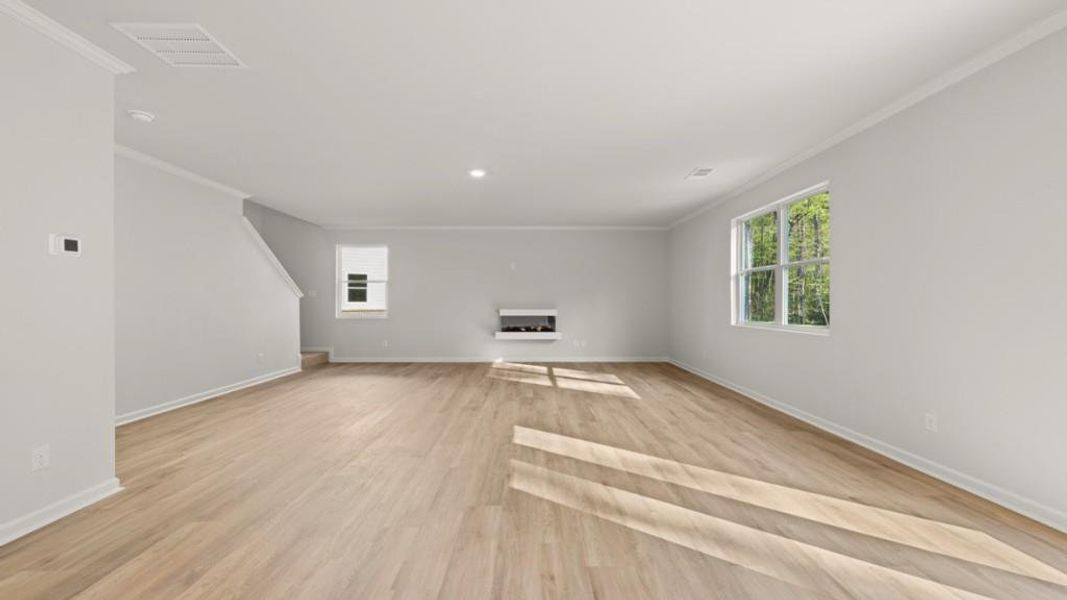 Spacious, unfurnished interior of a new home in Hamptons at Riverwood South, Dallas (Image 40).