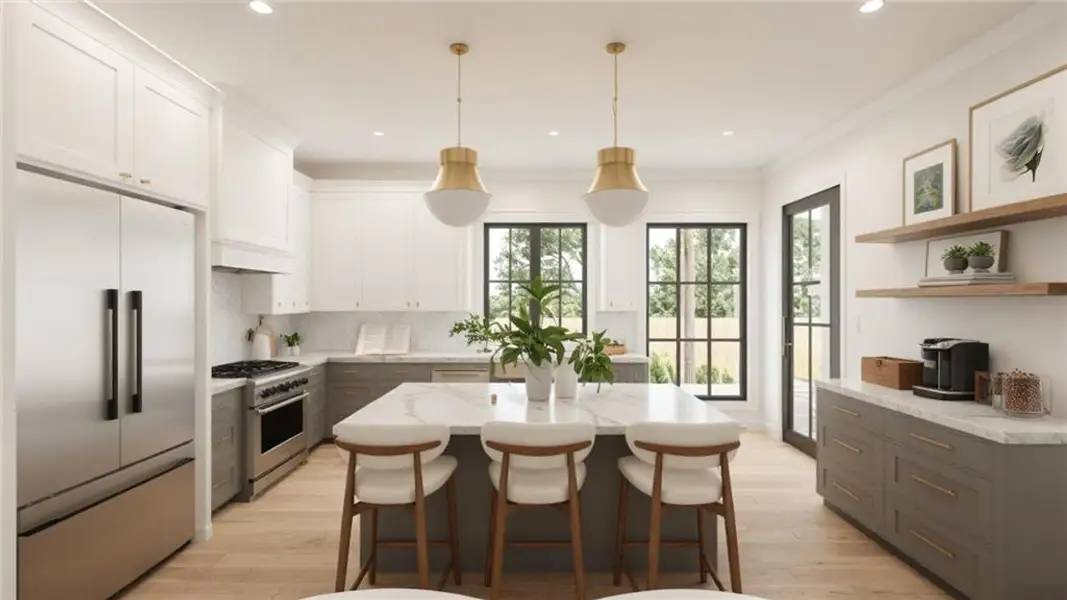 Furnished interior view inside a new home in , Buchanan (Image 9).