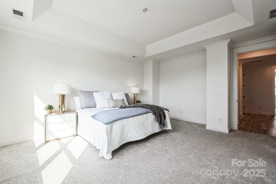 Primary bedroom with natural lights