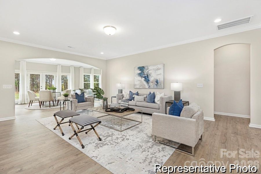 Furnished interior view inside a new home in , Statesville (Image 20).