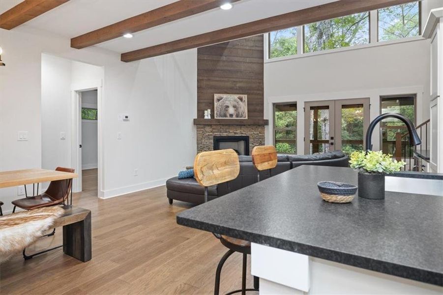 Furnished interior view inside a new home in , Ellijay (Image 32).