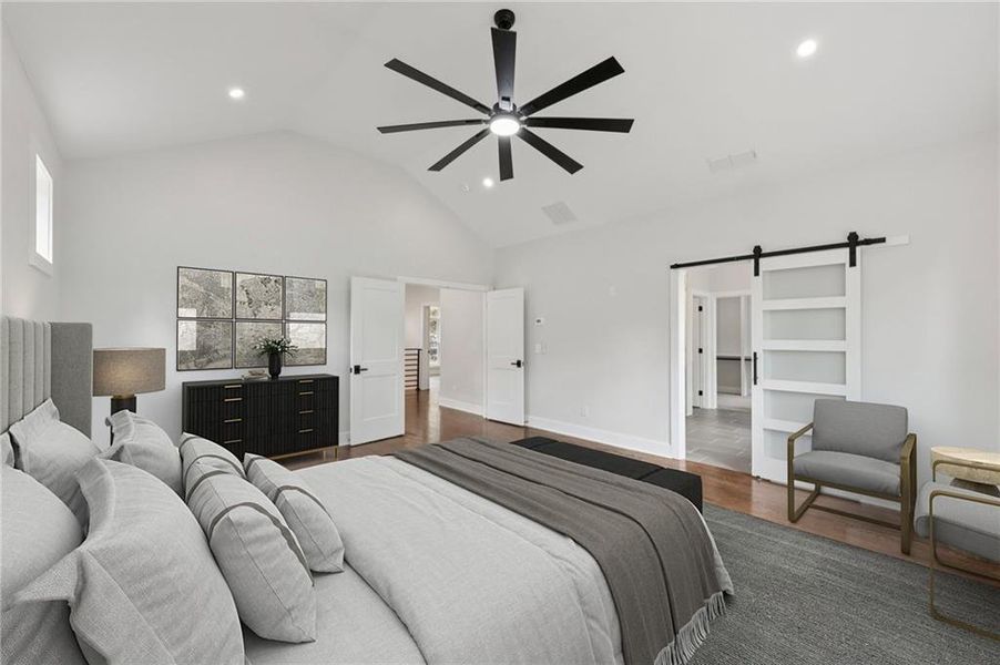 Furnished interior view inside a new home in , Atlanta (Image 12).