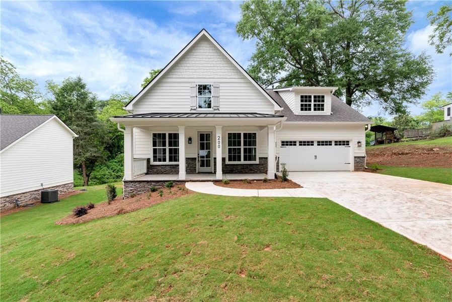 Front exterior of a new home in , Commerce, GA, highlighting curb appeal (Image 25).