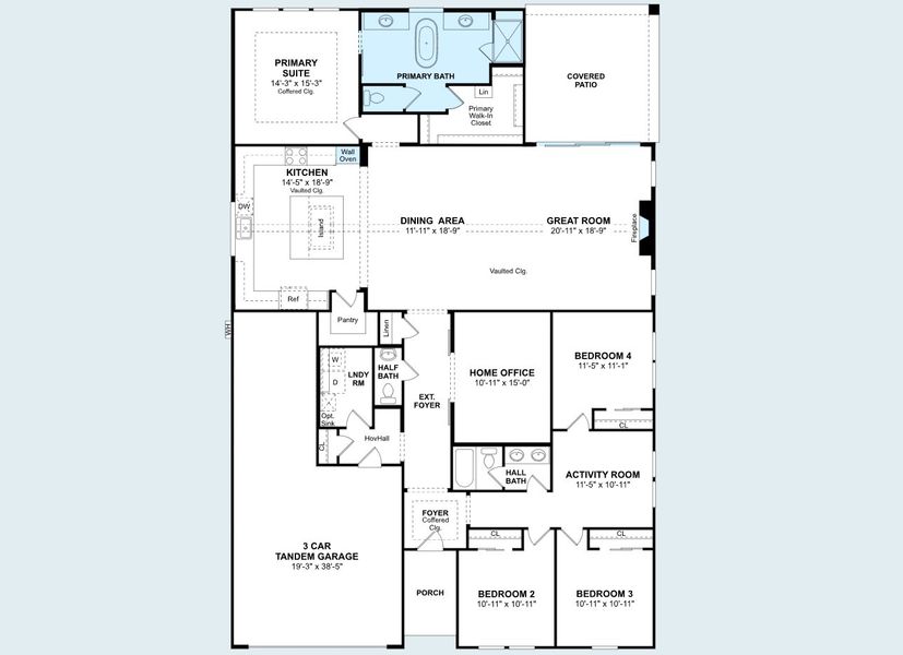 2D floor plan layout of this home in Sterling Greene, Arlington, TX (Image 5). 2D floor plan layout of this home in Sterling Greene, Arlington, TX (Image 5).