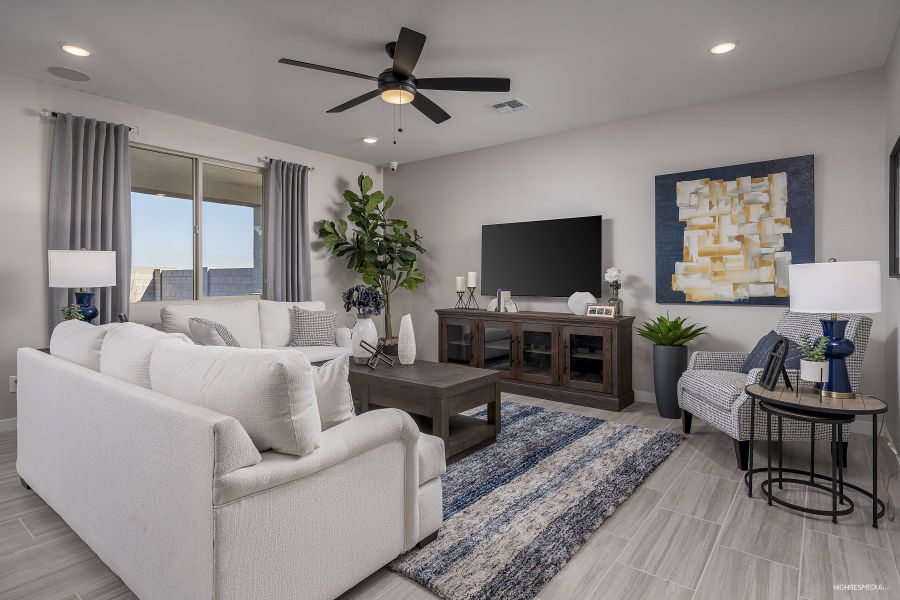 Furnished interior view inside a new home in The Villages at North Copper Canyon, Surprise (Image 3).