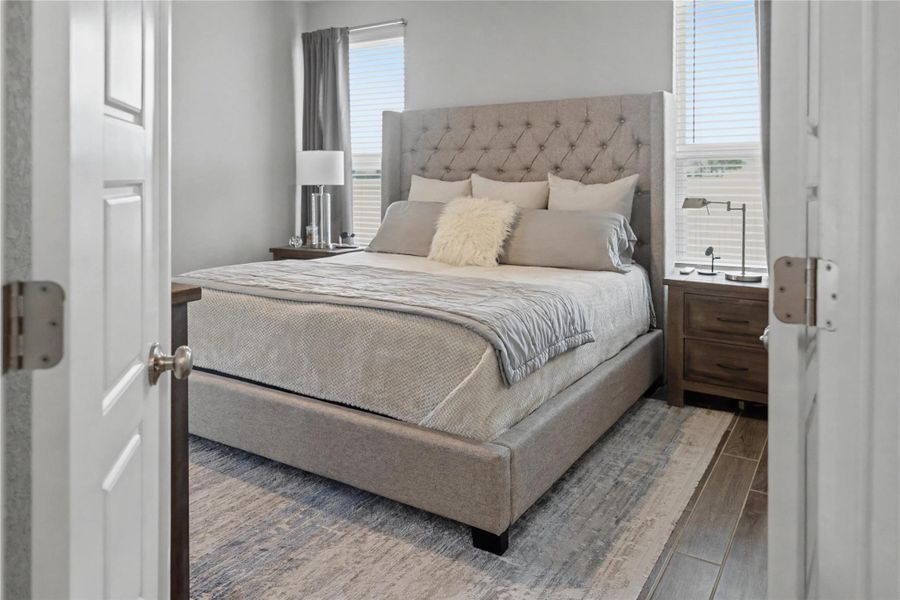 Furnished interior view inside a new home in August Fields, New Braunfels (Image 11).