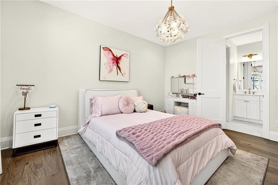 Furnished interior view inside a new home in , Atlanta (Image 11).