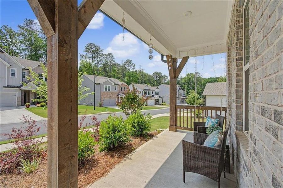 Exterior details and patio area of a home in Pine Mountain Park, Kennesaw (Image 3). Exterior details and patio area of a home in Pine Mountain Park, Kennesaw (Image 3).