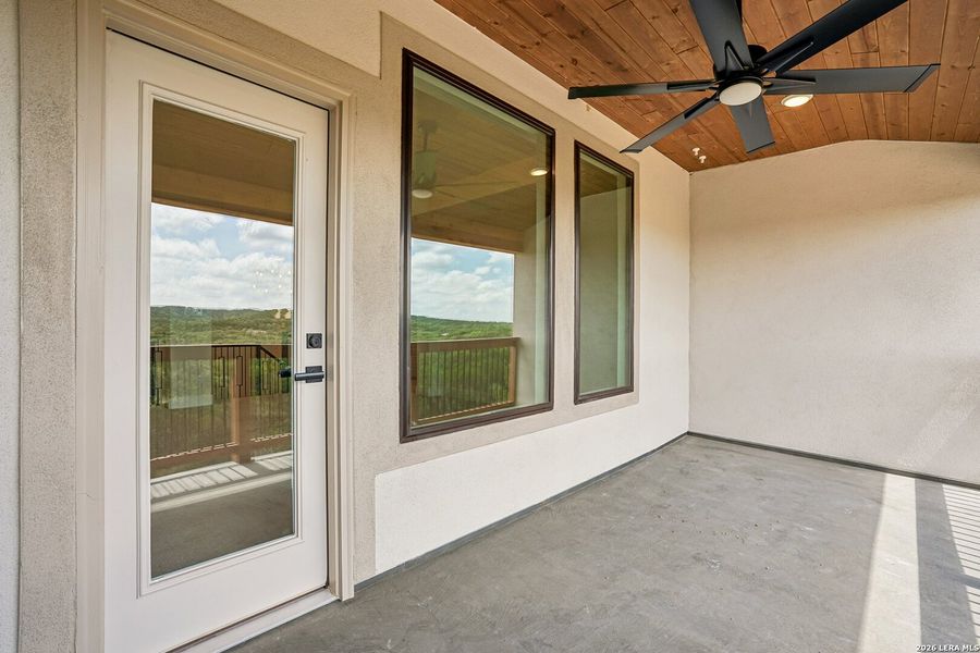 Exterior details and patio area of a home in Verandas at the Rim, San Antonio (Image 19). Exterior details and patio area of a home in Verandas at the Rim, San Antonio (Image 19).