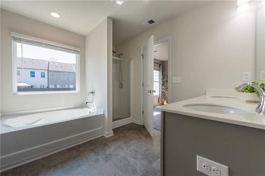 Furnished interior view inside a new home in , Hoschton (Image 14).