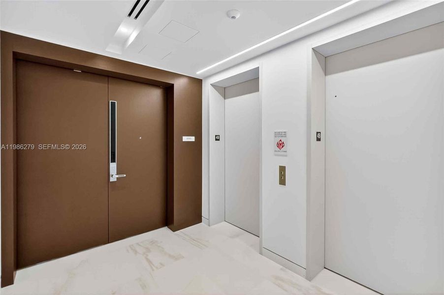 Spacious, unfurnished interior of a new home in Aston Martin Residences, Miami (Image 23). Spacious, unfurnished interior of a new home in Aston Martin Residences, Miami (Image 23).