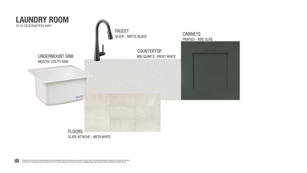 Imagine the convenience of this dedicated laundry area, featuring a deep utility sink for all your washing needs.