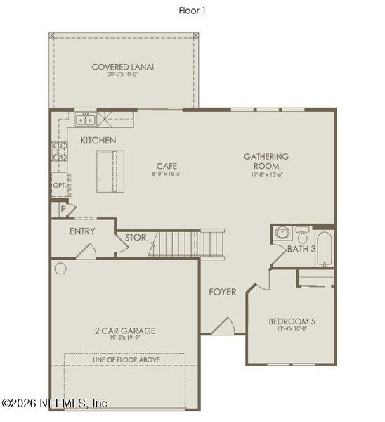 2D floor plan layout of this home in Hyland Trail, Green Cove Springs, FL (Image 4). 2D floor plan layout of this home in Hyland Trail, Green Cove Springs, FL (Image 4).
