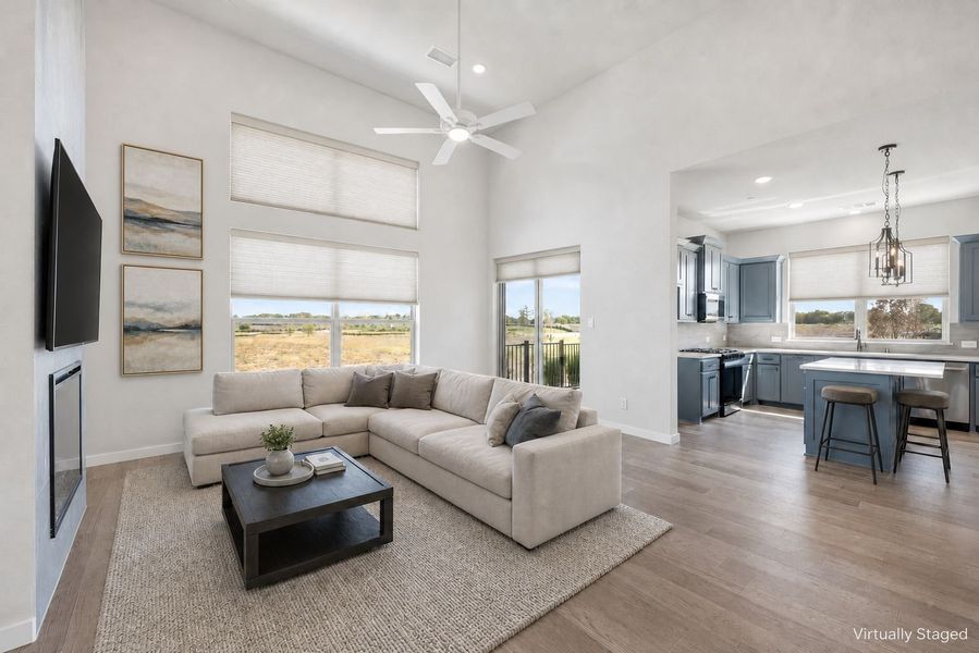 Furnished interior view inside a new home in Cottonwood Creek, Rowlett (Image 13).