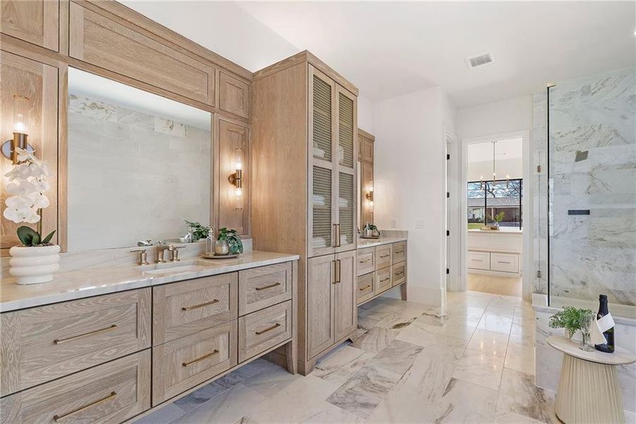 Furnished interior view inside a new home in , Alpharetta (Image 37).