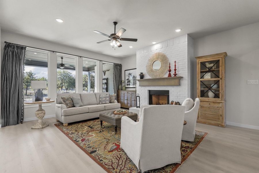 Furnished interior view inside a new home in Arbor Oaks, Boyd (Image 18). Furnished interior view inside a new home in Arbor Oaks, Boyd (Image 18).