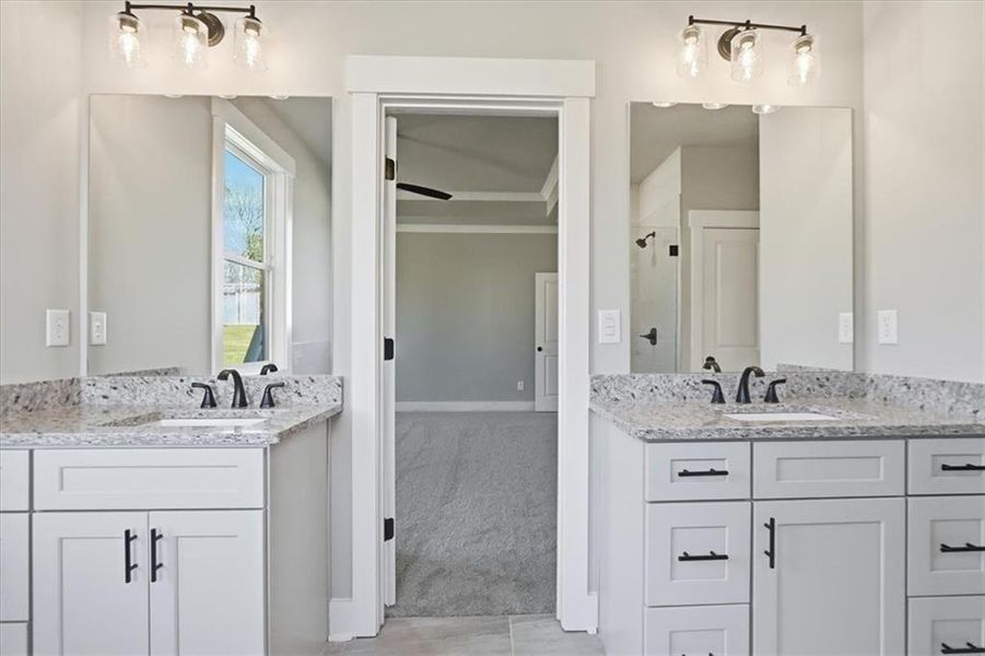 Furnished interior view inside a new home in , Statham (Image 19).