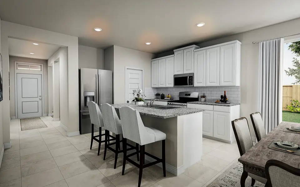 Furnished interior view inside a new home in Mason Woods, Cypress (Image 3). Furnished interior view inside a new home in Mason Woods, Cypress (Image 3).