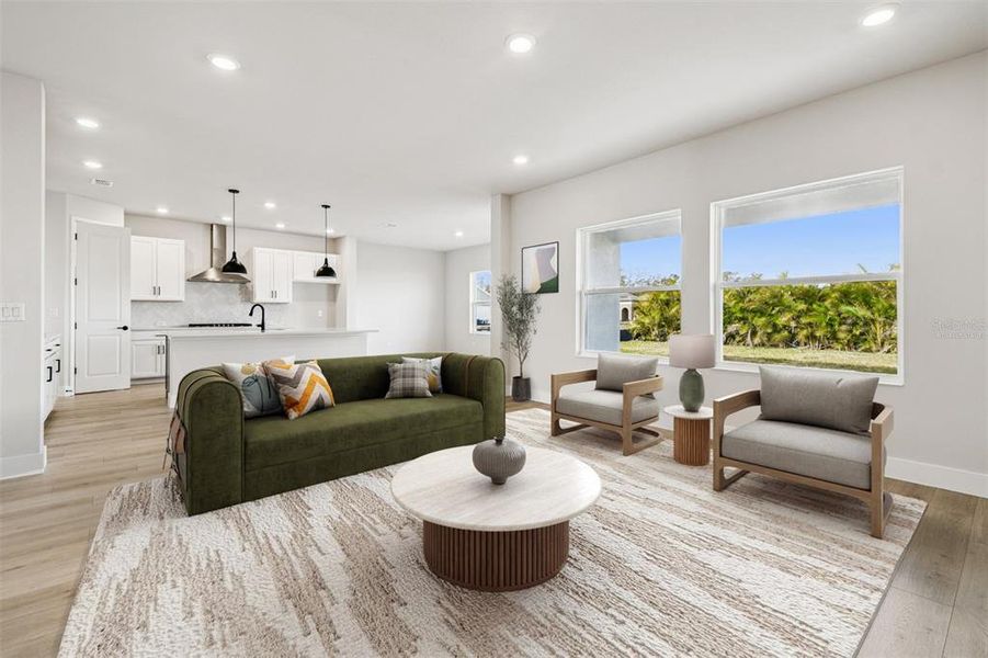 Furnished interior view inside a new home in Waterset Tradition Series, Apollo Beach (Image 11).