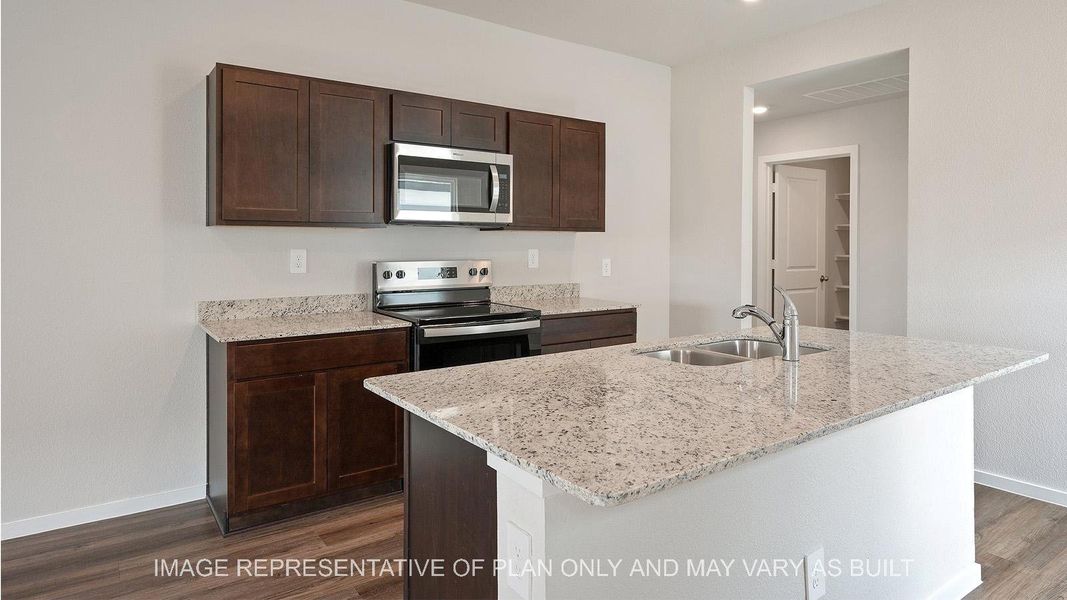 Furnished interior view inside a new home in Dove Crossing, Navasota (Image 3).