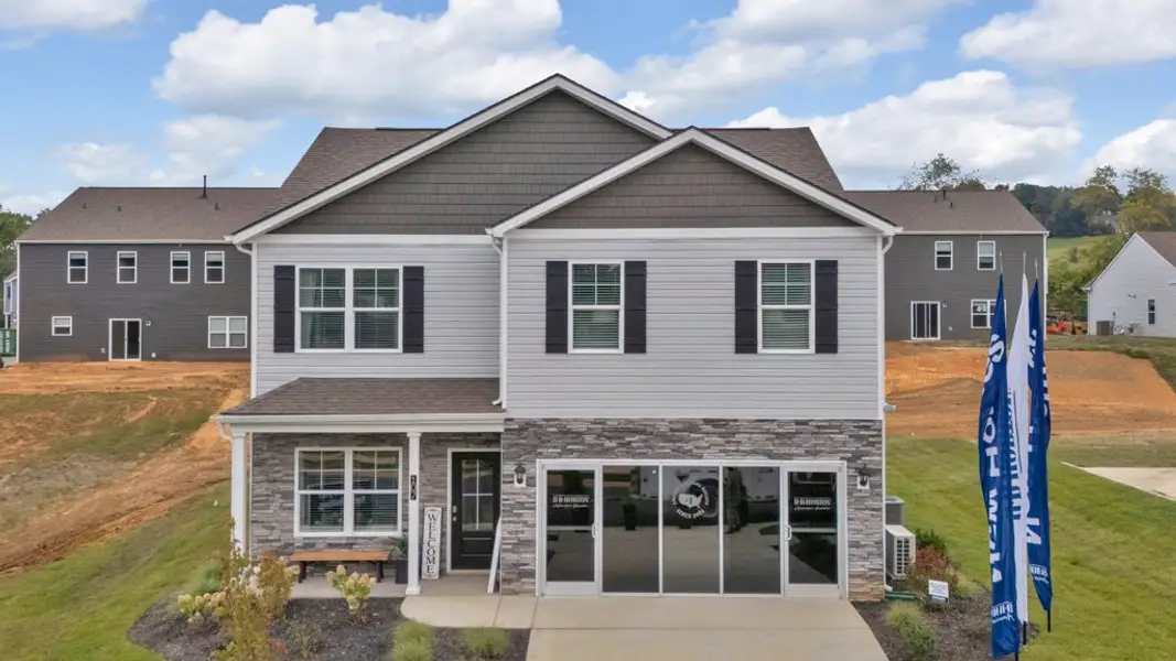Front exterior of a new home in Emory Creek, Harriman, TN, highlighting curb appeal (Image 25).