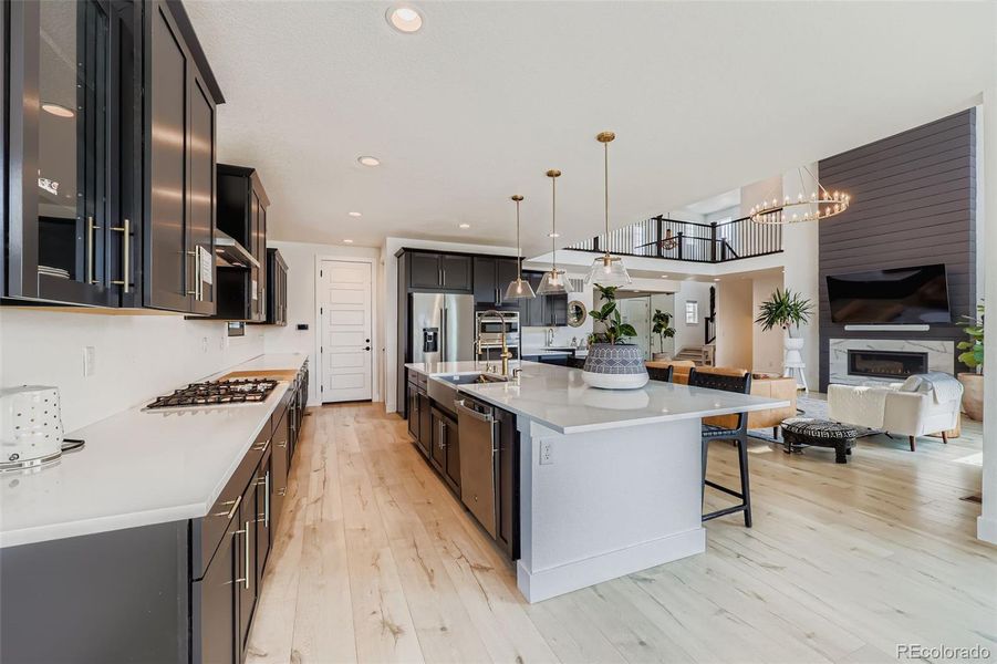 Furnished interior view inside a new home in , Castle Pines (Image 25).