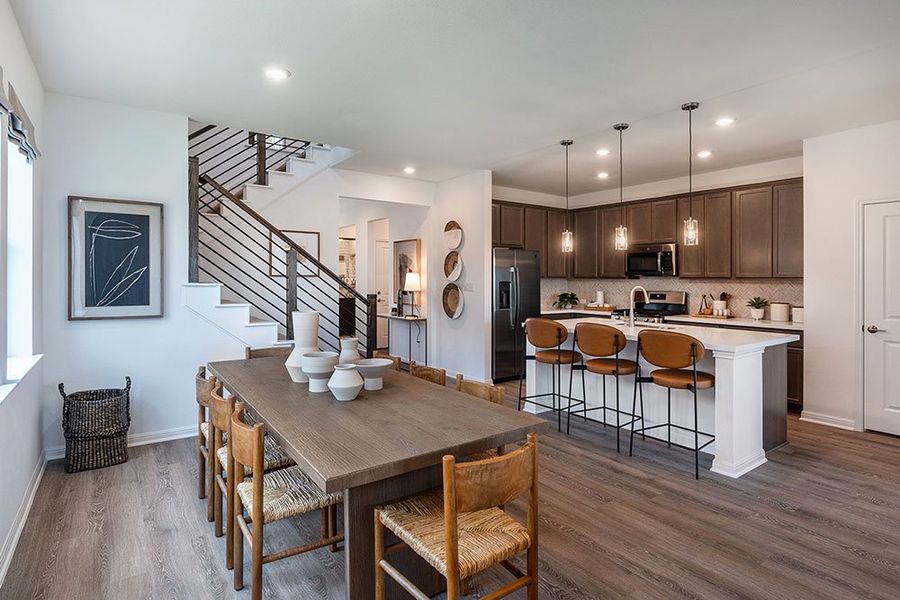 Representative furnished interior of a home built from the Jasmine by Taylor Morrison in Turner's Crossing 45s, Buda (Image 13).