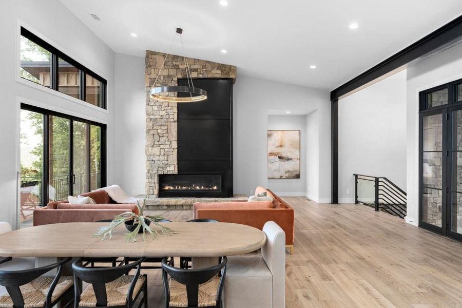 Furnished interior view inside a new home in , Blue Ridge (Image 7).