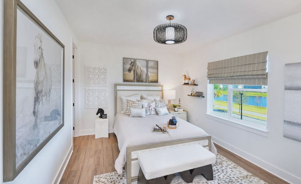 Furnished interior view inside a new home in Laureate Park, Orlando (Image 26). Furnished interior view inside a new home in Laureate Park, Orlando (Image 26).