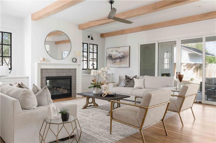 Furnished interior view inside a new home in , Atlanta (Image 18). Furnished interior view inside a new home in , Atlanta (Image 18).