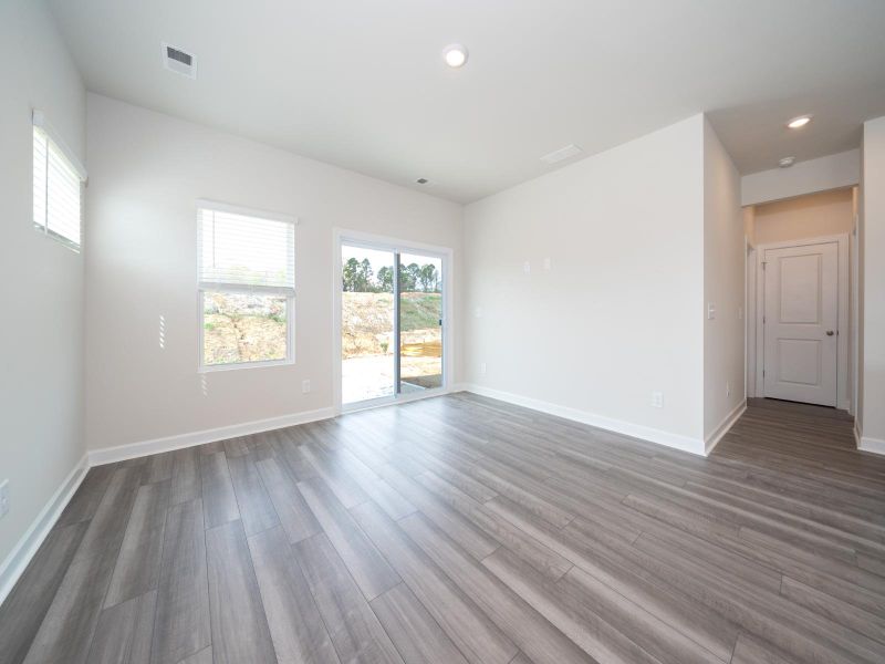 Living area in the Roswell at Childers Park.