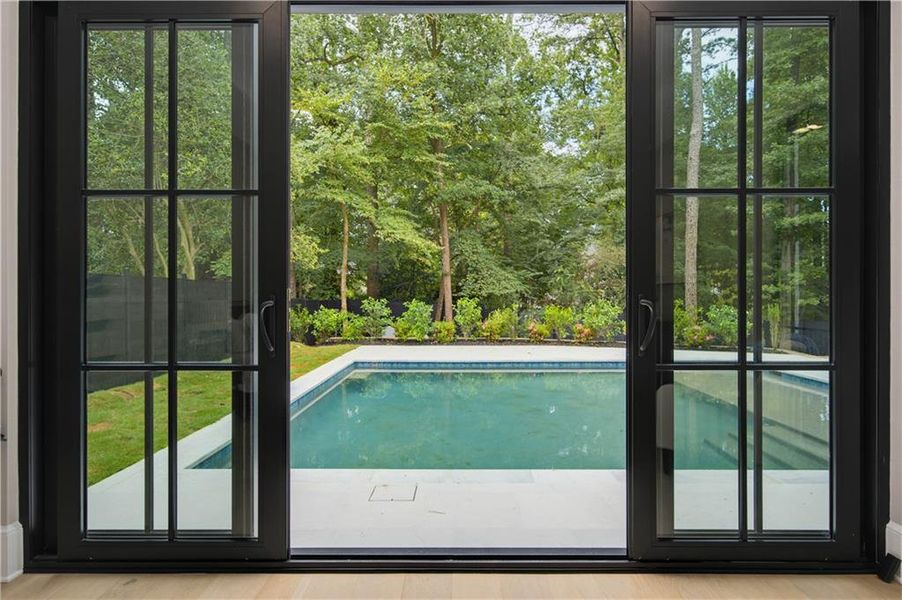 Exterior details and patio area of a home in , Atlanta (Image 36).