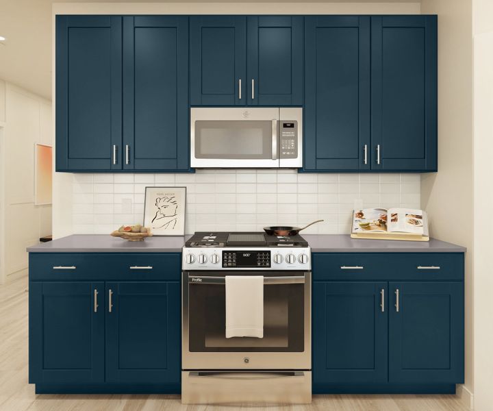 Kitchen with subway tile backsplash Kitchen with subway tile backsplash