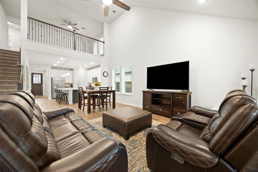 The open-concept layout makes entertaining and everyday living effortless. The open-concept layout makes entertaining and everyday living effortless.