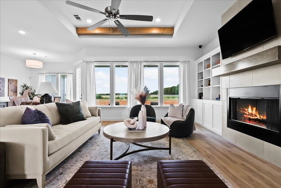 Representative furnished interior of a home built from the The Wellington II by Doug Parr Custom Homes in Monarch Manor, Poolville (Image 6).