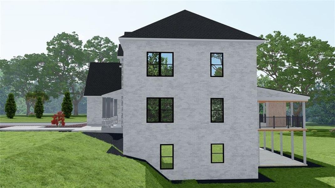 Exterior details and patio area of a home in , Buford (Image 3).