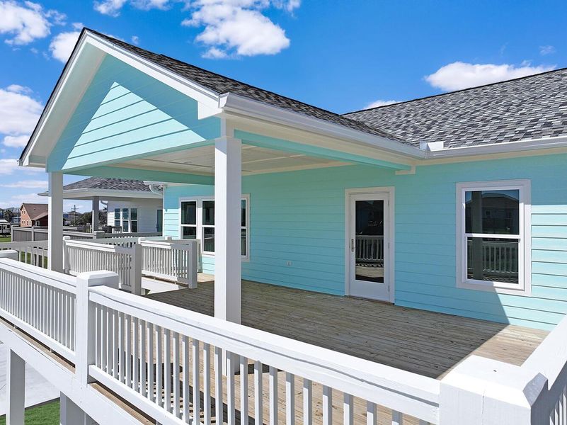 Exterior details and patio area of a home in , Bolivar Peninsula (Image 15). Exterior details and patio area of a home in , Bolivar Peninsula (Image 15).