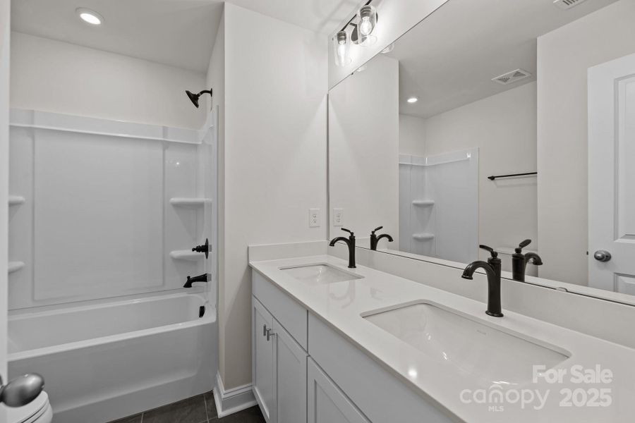 Furnished interior view inside a new home in Greenway Overlook, Charlotte (Image 2). Furnished interior view inside a new home in Greenway Overlook, Charlotte (Image 2).
