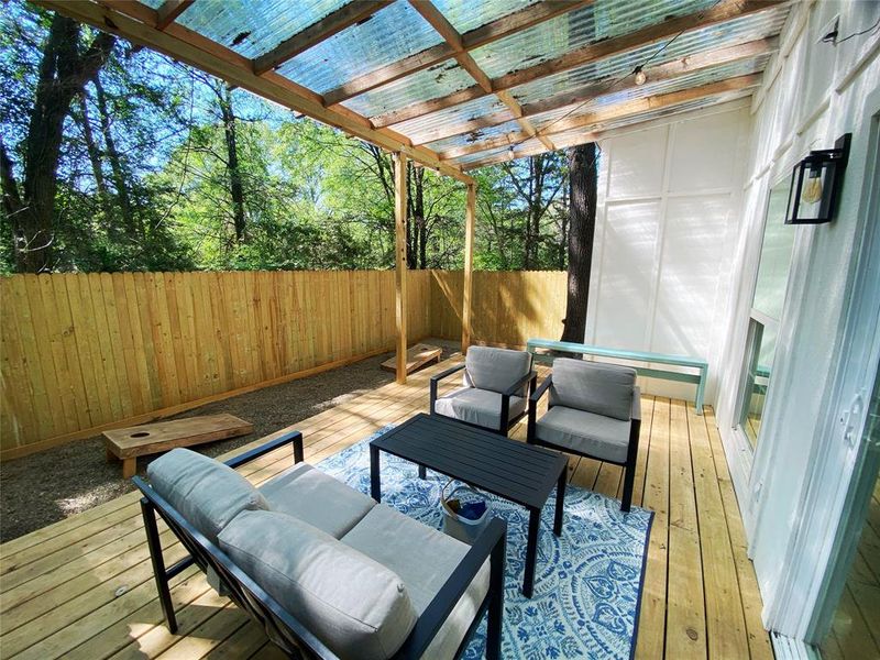 Exterior details and patio area of a home in , Lindale (Image 21). Exterior details and patio area of a home in , Lindale (Image 21).