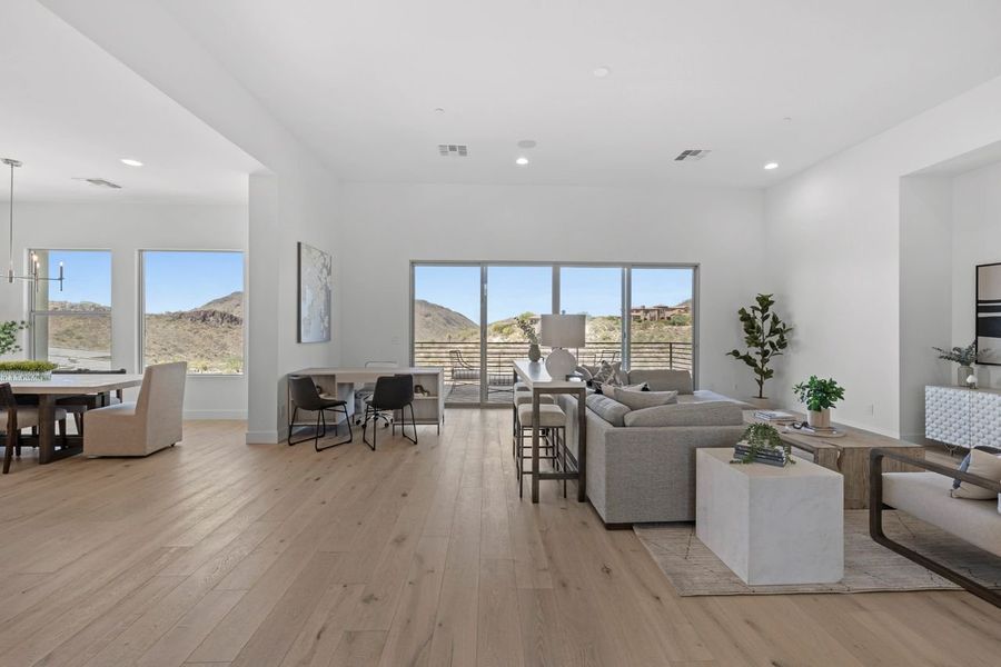 Representative furnished interior of a home built from the Ridgeline by KLMR Homes in Bellos at The Summit, Fountain Hills (Image 6).