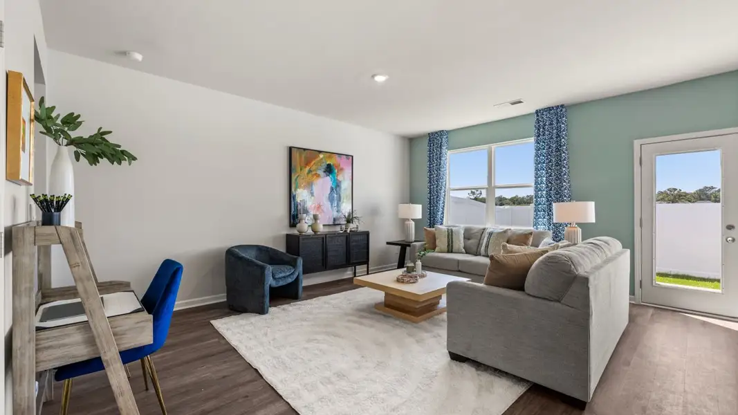 Representative furnished interior of a home built from the Tatum by D.R. Horton in Rushing Waters Townhomes, North Augusta (Image 10).